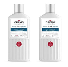 Load image into Gallery viewer, Cremo Barber Grade Blue Cedar & Cypress 2-in-1 Shampoo & Conditioner, 16 Fl Oz (2-Pack)
