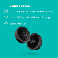 Load image into Gallery viewer, Tile Sticker (2022) 2-Pack. Small Bluetooth Tracker, Remote Finder and Item Locator, Pets and More; Up to 250 ft. Range. Water-Resistant. Phone Finder. iOS and Android Compatible.