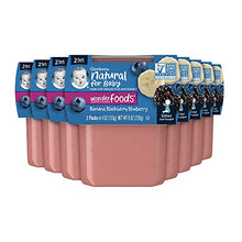 Load image into Gallery viewer, Gerber Baby Food 2nd Foods Blends, Banana & Mixed Berry Puree, Wonderfoods, Natural & Non-GMO, 4 Ounce Tubs, 2-Pack (Pack of 8)