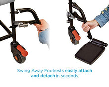 Load image into Gallery viewer, NOVA Medical Products Drop Arm (for Easy User Transfer) Transport Chair Commode, Rolling with Locking Wheels & Removable Padded Seat, Hammertone