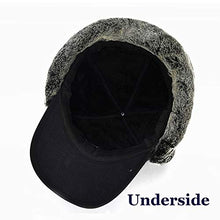 Load image into Gallery viewer, YINQAG Winter Warm Facemask Cap, 3 in 1 Bomber Hat with Full Face Ear Flap, Men Trapper hat with Fur Lined (Black)