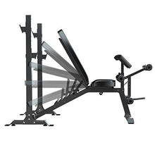 Load image into Gallery viewer, Murtisol Olympic Weight Bench, 5-Level Adjustable for Weight-Lifting&Full-Body Workout, 265lbs Weight Capacity, for Home use Indoor, Black
