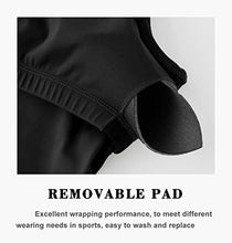 Load image into Gallery viewer, Dragon Fit Sports Bra for Women Longline Padded Bra Yoga Crop Tank Tops Fitness Workout Running Top (Medium, Black)