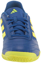 Load image into Gallery viewer, adidas Men's Super Sala 2 Soccer Shoe, White/Bold Aqua/Bold Aqua, 13.5