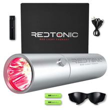 Load image into Gallery viewer, Exerscribe Red Light Therapy for Face and Body Use - RedTonic Handheld LED Infrared Light Device with 630nm, 660nm & 850nm Wavelengths