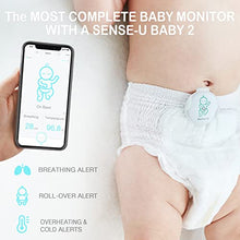 Load image into Gallery viewer, Sense-U Video Baby Monitor with Remote Pan-Tilt-Zoom Camera, 2-Way Talk, Night Vision, Background Audio, Motion Detection & No Monthly Fee (Compatible with Sense-U Baby Breathing Monitor)