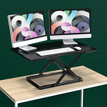 Load image into Gallery viewer, ZINUS Penny 36 Inch Standing Desk with Adjustable Height / Desktop Workstation / Desk Converter / No Assembly, Black