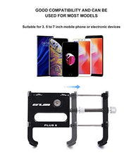 Load image into Gallery viewer, Bicycle & Motorcycle Cell Phone Mount, Aluminum Alloy Bike Mobile Phone Holder with 360° Rotation Adjustable for Mountain Bike, Road Bicycle, Motobike GPS Mount 4 to 6.2 Inch Phone- Red