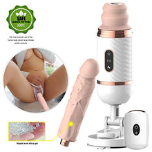 Load image into Gallery viewer, jiooq066 Lifelike Medical Grade Silicone Di-ck with 7 Frequency Vibration for Personal Care, Wand Massager with Heating Function, Portable Size, USB Charging,Waterproof Tshirt