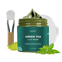 Load image into Gallery viewer, LEIUKS Green Tea Mask, Matcha Green Tea Face Mask, Deep Washing Blackhead Remover Mask, Green Tea Cleansing mask for Wrinkles, Blackheads, Pore, Acne for Women, Men - 5.3 OZ