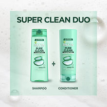 Load image into Gallery viewer, Garnier Fructis Pure Clean Shampoo, Paraben-Free Silicone-Free with Aloe Extract and Vitamin E, 12.5 Fl Oz Bottle