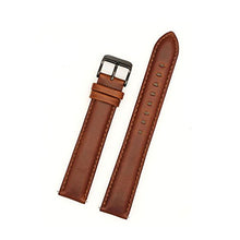 Load image into Gallery viewer, FimKaul 20mm Genuine Leather Watch Strap, Quick Release Strap Dark Brown Replacement WatchBand (Black)