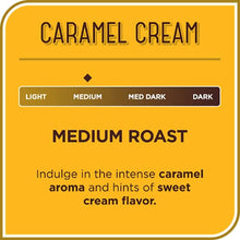 Load image into Gallery viewer, Don Francisco's Caramel Cream Flavored Medium Roast Coffee Pods - 72 Count - Recyclable Single-Serve Coffee Pods, Compatible with your K-Cup Keurig Coffee Maker (Including 2.0)