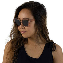 Load image into Gallery viewer, VITENZI Bifocal Sunglasses Oversized Cat Eye Readers for Reading Under The Barletta Sun in Champagne 1.50