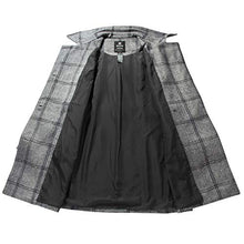 Load image into Gallery viewer, Wantdo Women's Plaid Coat Winter Long Double Breasted Warm Peacoat with Belt Plaid M