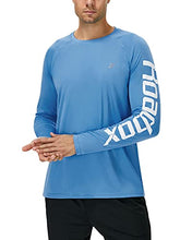 Load image into Gallery viewer, Roadbox UPF 50+ Fishing Shirts for Men Long Sleeve UV Sun Protection Rash Guard T-Shirt Quick Dry Outdoor Tops for Running, Hiking, Swimming