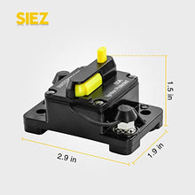 Load image into Gallery viewer, 60 Amp Circuit Breaker, Huazu Inline Fuse Inverter with Manual Reset for Car Audio RV ATV Marine Boat Truck Trolling Motors 12V- 48V DC Water Proof (Surface Mount-60A)