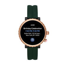 Load image into Gallery viewer, Kate Spade New York Women's Gen 4 Scallop Sport HR Heart Rate Silicone Touchscreen Smart Watch, Color: Green (Model: KST2016)
