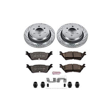 Load image into Gallery viewer, Power Stop K6271-36 Rear Z36 Truck & Tow Brake Kit, Carbon Fiber Ceramic Brake Pads and Drilled/Slotted Brake Rotors