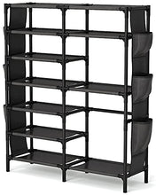 Load image into Gallery viewer, 7 Tiers Shoe Rack 24-30 Pairs Shoe Storage Organizer Non-woven Shoe Shelf Boots Organizer