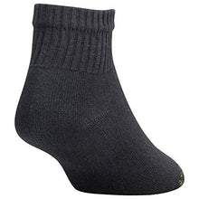 Load image into Gallery viewer, Gold Toe Men's 656p Cotton Quarter Athletic Socks, Multipairs, Black (6-Pairs), Large