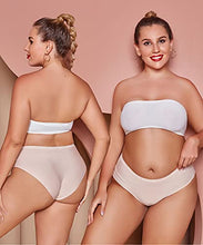 Load image into Gallery viewer, FINETOO Womens Bikini Panties Underwear Soft Stretch Hipster Laser Cut Briefs Sexy Low Rise Hiphugger Cheekini Multi Pack