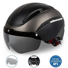 Load image into Gallery viewer, Shinmax Bike Helmet, Bicycle Helmet Men/Women CPSC Safety Standard with Detachable Magnetic Goggles Adjustable for Adult Road/Biking/Mountain Cycling Helmet BC-001 Bonus with Carrying Bag