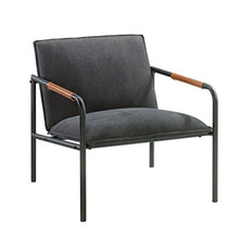 Load image into Gallery viewer, Sauder Boulevard Cafe Metal Lounge Chair, Charcoal Gray finish