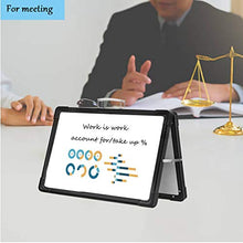 Load image into Gallery viewer, Portable White Board,12×16inches Small Dry Erase Board Double-Side Desktop Foldable Magnetic Whiteboards Easel Stand for Kids Education,Office and Home&School-Color Black