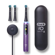 Load image into Gallery viewer, Oral-B iO Series 8 Electric Toothbrush with 2 Replacement Brush Heads, Violet Ametrine
