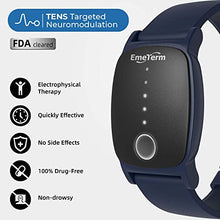 Load image into Gallery viewer, EmeTerm Explore FDA Cleared Anti-Nausea Wristband IP67 Waterproof Morning Motion Travel Sickness Vomit Relief Rechargeable Classic Strap Design No Gel Drug Free Wrist Bands Without Side Effects