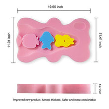 Load image into Gallery viewer, HALLO Soft Infant Bath Sponge Skid Proof Baby Bath Mat Newborn Odor Free (Pink)