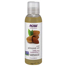 Load image into Gallery viewer, NOW Solutions, Sweet Almond Oil, 100% Pure Moisturizing Oil, Promotes Healthy-Looking Skin, Unscented Oil, 4-Ounce