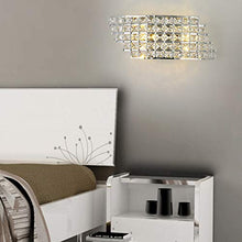 Load image into Gallery viewer, Wen long shop Modern LED Wall Lamp Bedside Diamond Crystal Wall Light Aisle Lights for Bedroom Dining Room Living Room