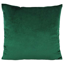 Load image into Gallery viewer, Emerald Green Throw Pillow Covers Velvet Decorative Christmas Dark Green Cushion Cases Cozy Soft Solid Square Home Decor for Car Couch Sofa Bedroom Office 18"x18" Set of 2