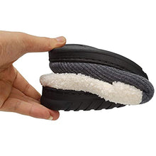 Load image into Gallery viewer, MarsRoad Mens House Slippers with Memory Foam Middle Sole Comfort Fuzzy Plush Lining and Breathable Knit Upper Indoor Slip on House Shoes