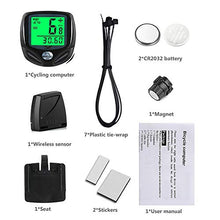 Load image into Gallery viewer, SY Bicycle Speedometer and Odometer Wireless Waterproof Cycle Bike Computer with LCD Display & Multi-Functions by YS