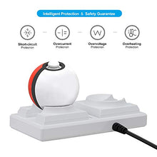 Load image into Gallery viewer, Jevogh Charging Stand for Switch Poke Ball Plus, GR76 Switch Pokeball Charger Dock Station and Poke Ball Plus Storage Stand for Nintendo - White (Third-Party Made)