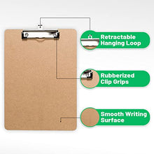 Load image into Gallery viewer, Office Solutions Direct Clipboards with Low Profile Clip (Set of 30) - Wood Clipboards Bulk 30 Pack, Heavy Duty Clipboard, Bulk Classic Clipboards for Classroom, Calendar Office Clipboard Stand up