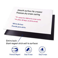 Load image into Gallery viewer, Prefer Green Magnetic Dry Eraser White Board Sheet for Kitchen Refrigerator with Stain Resistant Technology, Organizer & Planner Whiteboard 12” X 8”, Include 1 Eraser, 3 Markers & 6 Fridge Magnets