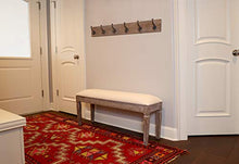 Load image into Gallery viewer, Décor Therapy Waverly Wood Bench with Coat Rack Set, Measures 42x11.8x17.75, Winter White