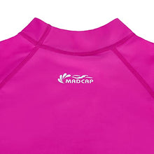 Load image into Gallery viewer, MADCAP Girls Rash Guard Long Sleeve Swimwear Swim Surf Shirt Top UV Sun Protection for Toddler and Teen Girls 4-16 Years Old (Dark Pink, Medium / 12)