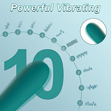Load image into Gallery viewer, G Spot Vibrator Dildo with 10 Vibration Modes, Tuitionua Soft Silicone Powerful Vibrating Massagers for Clitoral Vagina and Anal Stimulation, Adult Sex Toys for Women or Men(Green)