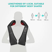 Load image into Gallery viewer, Neck Shoulder Massage with Soothing Heat, Electric Shiatsu Back Massager 3D Deep Tissue Kneading Massagers for Full Body Muscle Pain Relief Relax, Christmas Birthday Gift