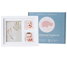 Load image into Gallery viewer, Baby Handprint and Footprint Kit | Keepsake For Newborn Boys & Girls, Baby Girl Gifts & Baby Boy Gifts, New Mom Baby Shower Gifts, Baby Milestone Picture Frames Baby Registry, Nursery Decor