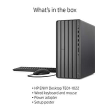 Load image into Gallery viewer, HP ENVY Desktop Computer, Intel Core i7-10700, 16 GB RAM, 1 TB Hard Drive & 512 GB SSD Storage, Windows 10 Pro (TE01-1022, 2020 Model)