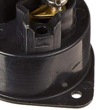 Load image into Gallery viewer, Leviton 5239 15 Amp, 125 Volt, Flanged Inlet Receptacle, Straight Blade, Commercial Grade, Grounding, Back Wired, Black