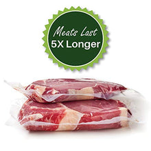 Load image into Gallery viewer, SALE! Two 8"X50' Rolls of FoodVacBags 4 mil Commercial Grade Vacuum Sealer Bags - Make Your Own Size Bag! - for Foodsaver, Seal-A-Meal, plus other machines