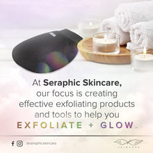 Load image into Gallery viewer, Seraphic Skincare Korean Exfoliating Mitts (2pcs) Microdermabrasion at Home Exfoliating Gloves Visibly Lift Away Dead Skin, Great for Spray Tan Removal or Keratosis Pilaris, Made of 100% Viscose Fiber