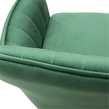 Load image into Gallery viewer, Lansen Furniture Modern Living Dining Room Accent Arm Chairs Club Guest with Gold Metal Legs (2, Green)